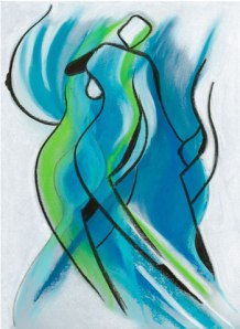 Margo Carlon "Blue Water" pastel on paper 55x45cm $595