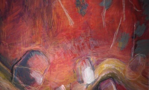 Judy Mylonas "Tracking #1" Pastel and mixed media on paper $450